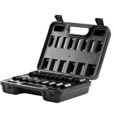 Tool Sockets: VEVOR 3/8" Drive Impact Socket Set, 14 Piece Shallow Socket Set Metric 7-20mm, 6 Point Cr-Mo Alloy Steel for Auto Repair, Easy-to-Read Size Markings, Rugged Construction, Includes Storage Case