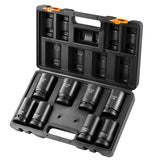 Tool Sockets: VEVOR Impact Sockets Set 8pcs 6-Point 1" Drive Bit Ratchet Tool Kit Case