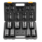 Tool Sockets: VEVOR Impact Sockets Set 8pcs 6-Point 1" Drive Bit Ratchet Tool Kit Case
