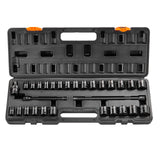 Tool Sockets: VEVOR Impact Sockets Set 29pcs 6-Point 3/8in Drive Bit Ratchet Tool Kit Case