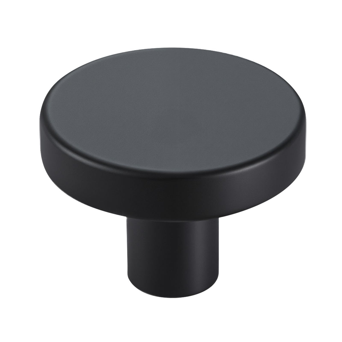 Cabinet Knobs, 10 Pack, 32 mm Black Zinc Alloy Drawer Pulls & Door Handles, Mushroom Kitchen Solid Knobs Dresser Handles, Cupboard Hardware with Screws for Bathroom Closet Cabinets and Drawers