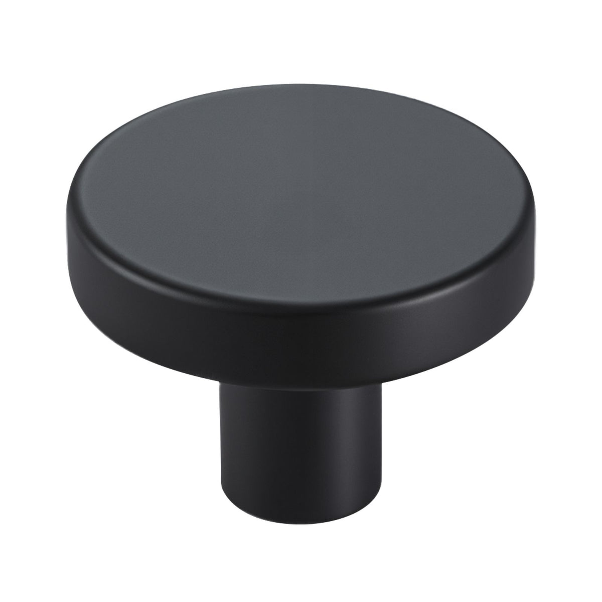 Cabinet Knobs, 10 Pack, 32 mm Black Zinc Alloy Drawer Pulls & Door Handles, Mushroom Kitchen Solid Knobs Dresser Handles, Cupboard Hardware with Screws for Bathroom Closet Cabinets and Drawers