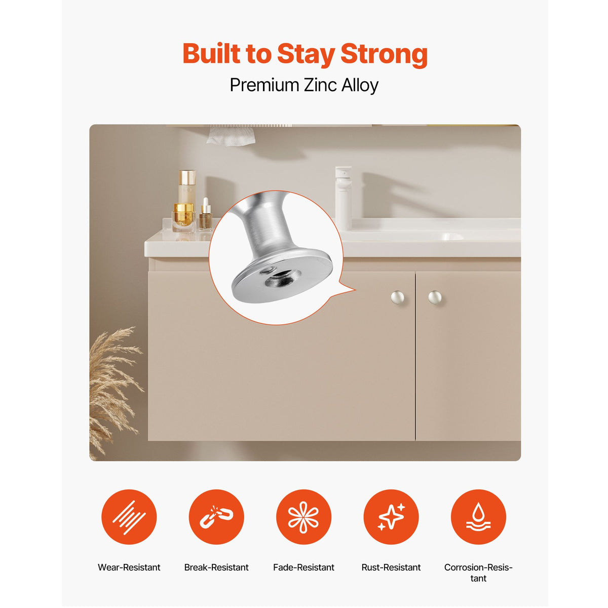 Cabinet Knobs, 25 Pack, 28 mm Zinc Alloy Drawer Pulls Door Handles, Mushroom Kitchen Solid Knobs Dresser Handles, Cupboard Hardware with Screws for Bathroom Closet Cabinets Drawers, Nickel Color