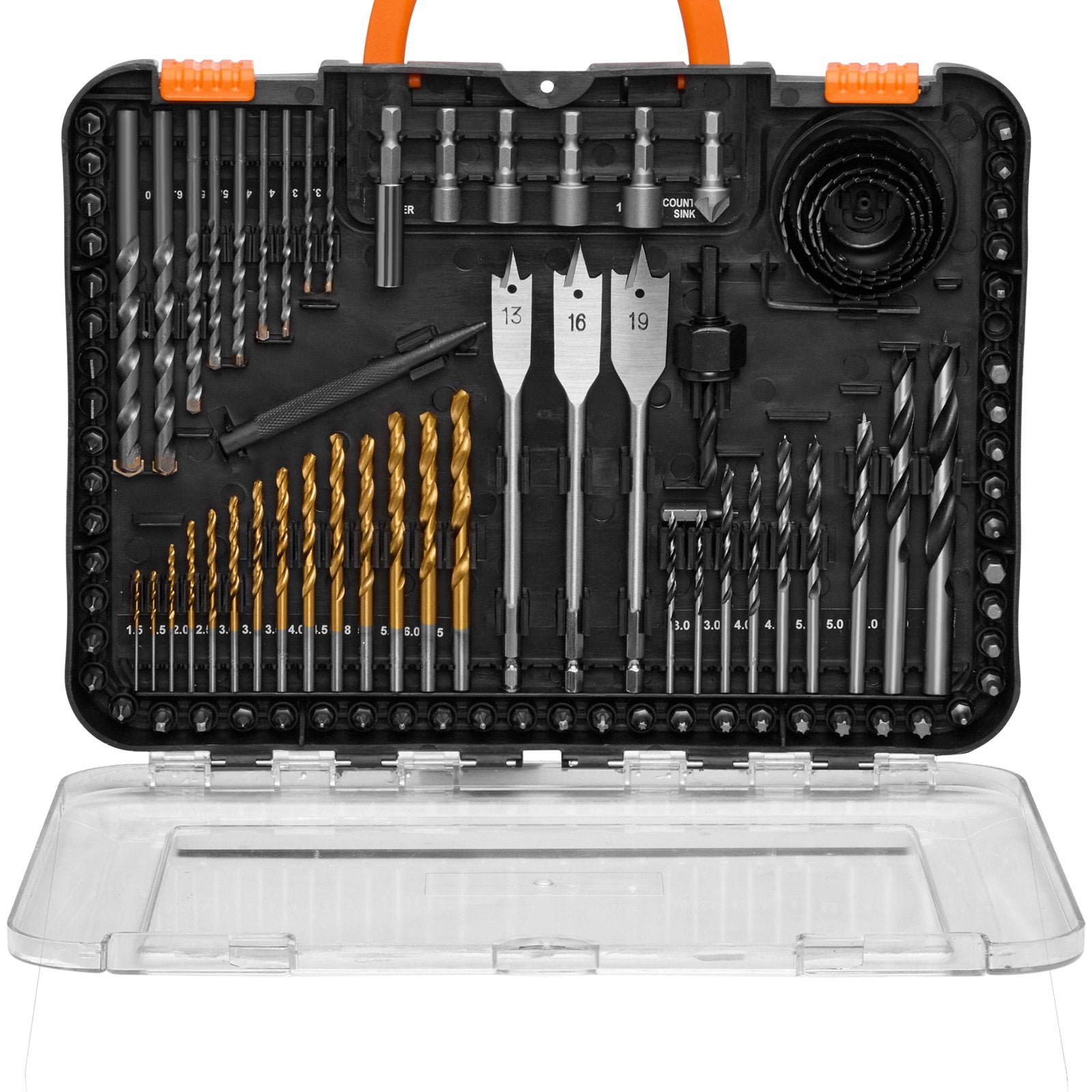 Power Drills & Accessories: VEVOR Drill Bit Set 100PCS Screwdriver Bit Set with Carrying Case Multi-purpose
