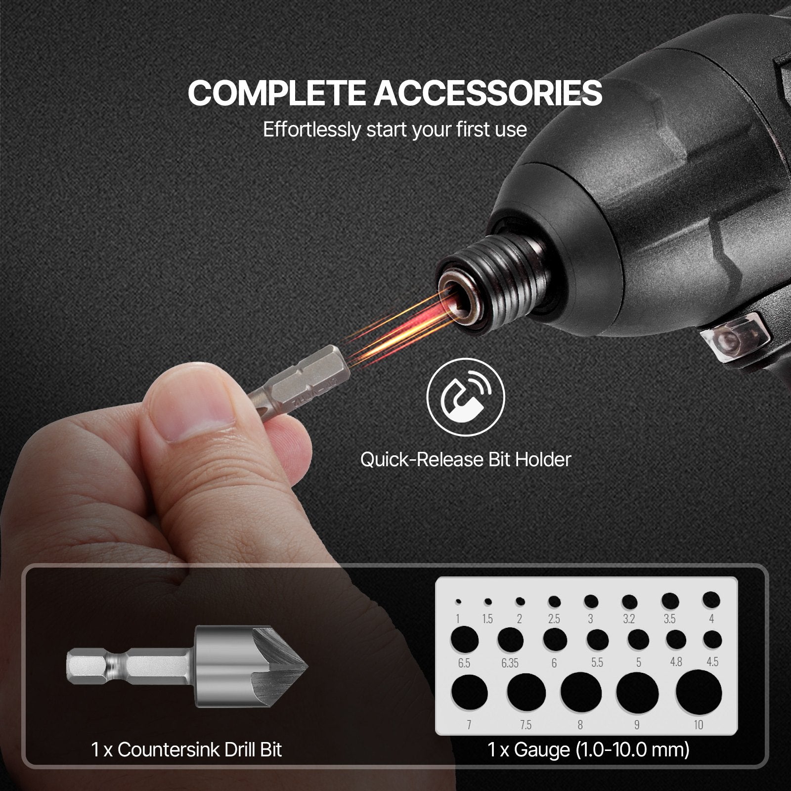 Power Drills & Accessories: VEVOR Drill Bit Set 101PCS Screwdriver Bit Set with Carrying Case Multi-purpose