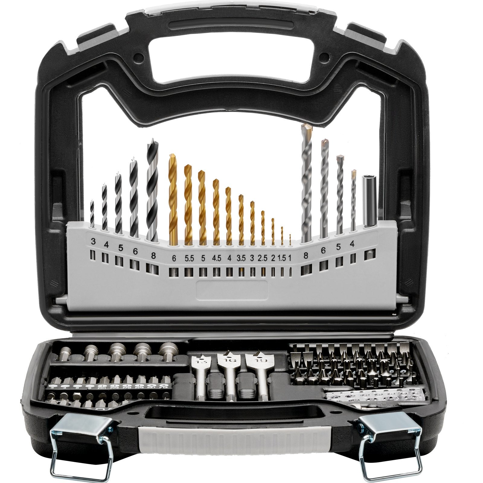 Power Drills & Accessories: VEVOR Drill Bit Set 101PCS Screwdriver Bit Set with Carrying Case Multi-purpose