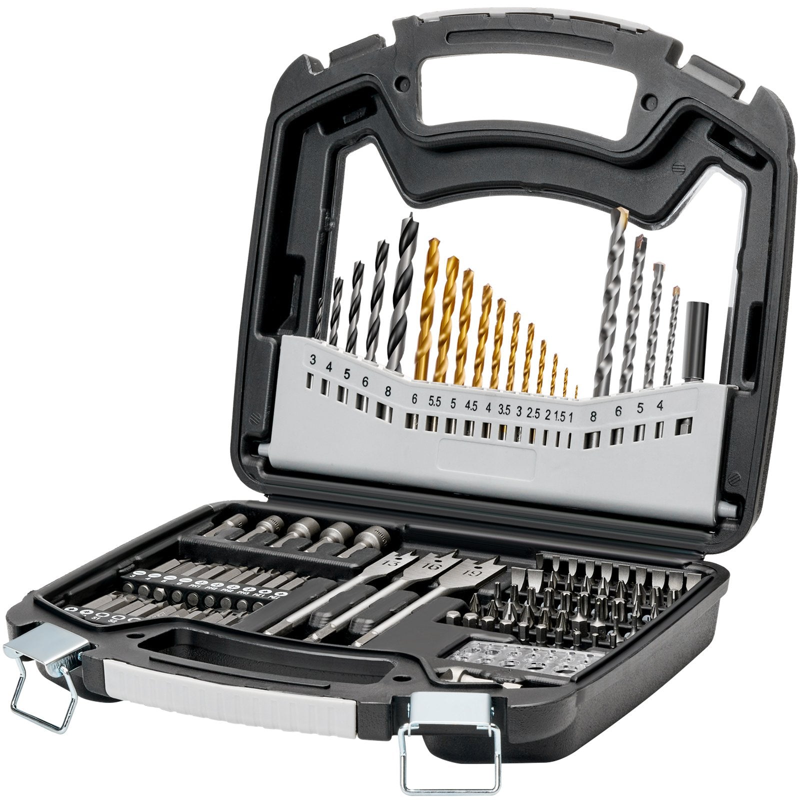 Power Drills & Accessories: VEVOR Drill Bit Set 101PCS Screwdriver Bit Set with Carrying Case Multi-purpose