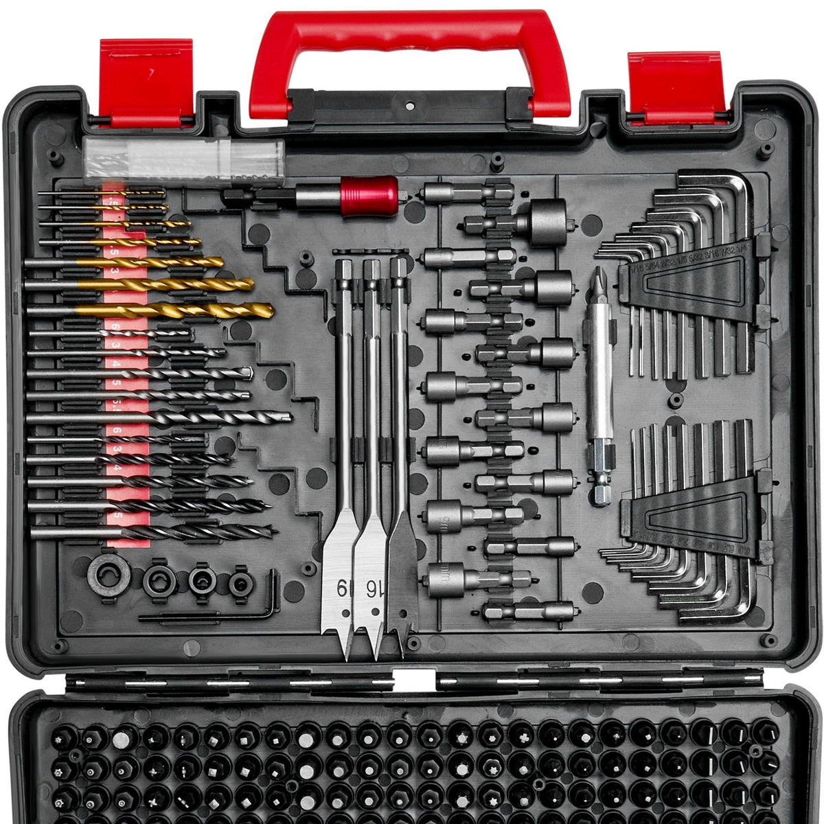 Drill Bit Set, 318 Pieces Drill and Driver Bit Set, Screwdriver Bit Set Suitable for Wood Metal Cement Drilling and Screw Driving, Drill Bit Sets Combo Kit Assorted in Organized Carrying Case