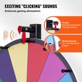 Board Games: VEVOR 24 inch Spinning Prize Wheel, 14 Slots Tabletop Spinner, Heavy Duty Roulette Wheel with a Dry Erase and 2 Markers, Win Fortune Spin Games in Party Pub Trade Show Carnival