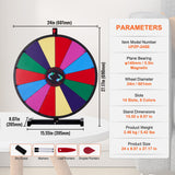 Board Games: VEVOR 24 inch Spinning Prize Wheel, 14 Slots Tabletop Spinner, Heavy Duty Roulette Wheel with a Dry Erase and 2 Markers, Win Fortune Spin Games in Party Pub Trade Show Carnival