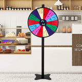 Board Games: VEVOR 24 inch Spinning Prize Wheel, 14 Slots Spinning Wheel, Roulette Wheel with a Dry Erase and 2 Markers, Tabletop or Floor Standing Win Fortune Spin Games in Party Pub Trade Show Carnival