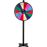 Board Games: VEVOR 24 inch Spinning Prize Wheel, 14 Slots Spinning Wheel, Roulette Wheel with a Dry Erase and 2 Markers, Tabletop or Floor Standing Win Fortune Spin Games in Party Pub Trade Show Carnival