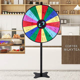 Board Games: VEVOR 36 inch Spinning Prize Wheel, 18 Slots Spinning Wheel, Roulette Wheel with a Dry Erase and 2 Markers, Tabletop or Floor Standing Win Fortune Spin Games in Party Pub Trade Show Carnival