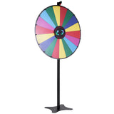 Board Games: VEVOR 36 inch Spinning Prize Wheel, 18 Slots Spinning Wheel, Roulette Wheel with a Dry Erase and 2 Markers, Tabletop or Floor Standing Win Fortune Spin Games in Party Pub Trade Show Carnival