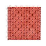 Automotive Decor: VEVOR Garage Tiles Interlocking, 12 x 12 x 0.53 inch 25 Pack Garage Floor Covering Tiles, Non-Slip Double-Sided Texture Garage Flooring Tiles, for Garages, Basements, Repair Shops, Red