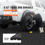 Automotive Repair & Speciality Tools: VEVOR Garage Tiles Interlocking, 12 x 12 x 0.53 inch 25 Pack Garage Floor Covering Tiles, Non-Slip Double-Sided Texture Garage Flooring Tiles, for Garages, Basements, Repair Shops, Black