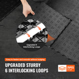 Automotive Repair & Speciality Tools: VEVOR Garage Tiles Interlocking, 12 x 12 x 0.53 inch 25 Pack Garage Floor Covering Tiles, Non-Slip Double-Sided Texture Garage Flooring Tiles, for Garages, Basements, Repair Shops, Black