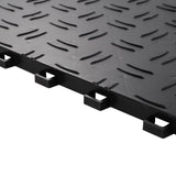 Automotive Repair & Speciality Tools: VEVOR Garage Tiles Interlocking, 12 x 12 x 0.53 inch 50 Pack Garage Floor Covering Tiles, Non-Slip Double-Sided Texture Garage Flooring Tiles, for Garages, Basements, Repair Shops, Black