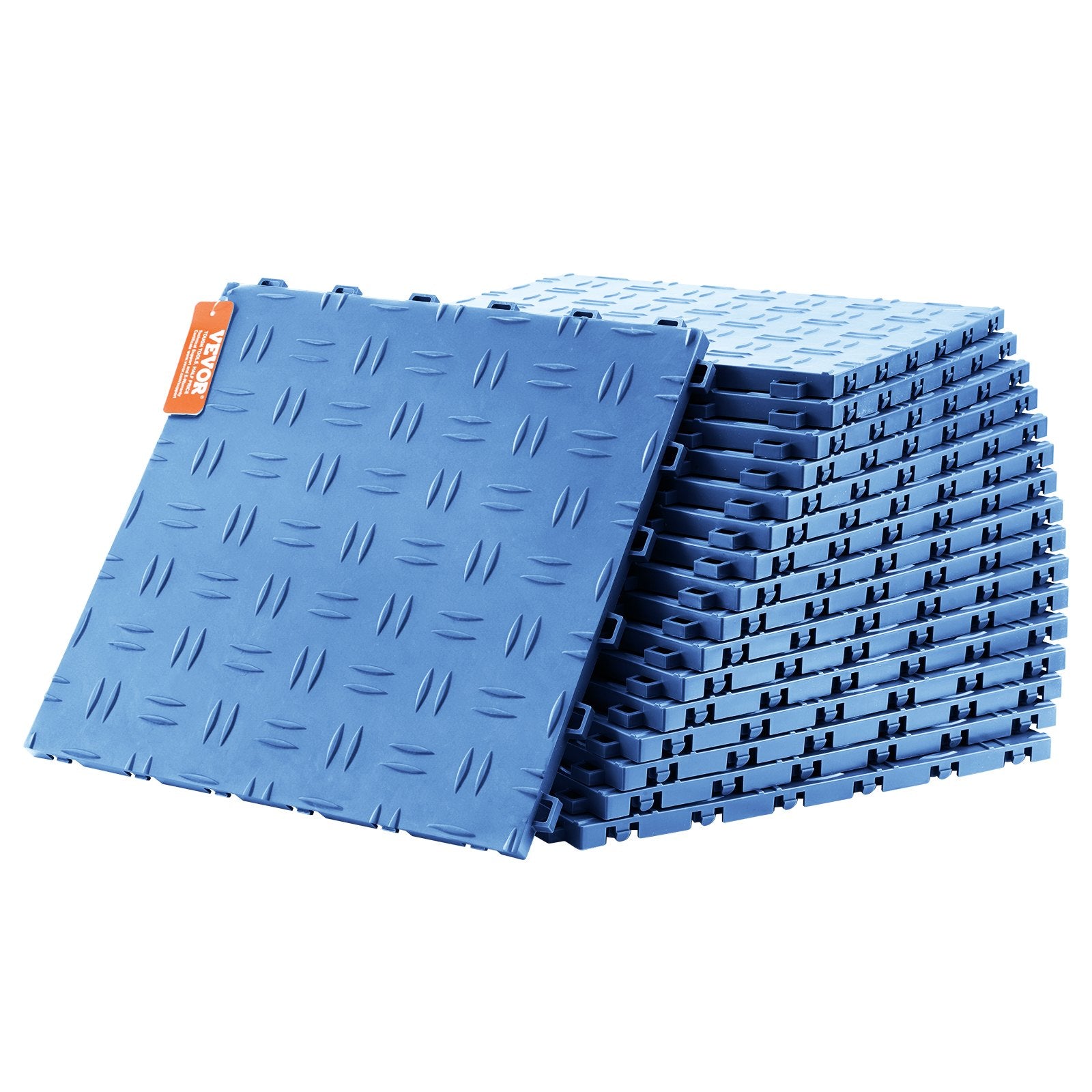 Automotive Repair & Speciality Tools: VEVOR Garage Tiles Interlocking 12x12 in 25 Pack Garage Flooring Tiles Blue