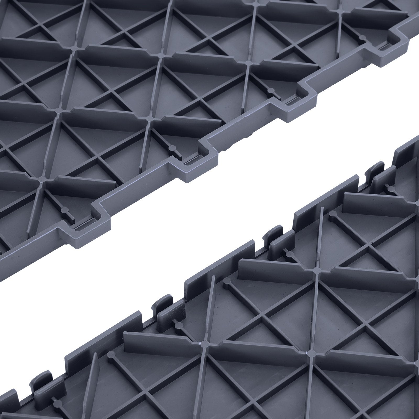 Automotive Decor: VEVOR Garage Tiles Interlocking, 12 x 12 x 0.53 inch 25 Pack Garage Floor Covering Tiles, Non-Slip Double-Sided Texture Garage Flooring Tiles, for Garages, Basements, Repair Shops, Graphite Gray