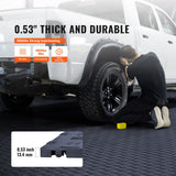 Automotive Decor: VEVOR Garage Tiles Interlocking, 12 x 12 x 0.53 inch 50 Pack Garage Floor Covering Tiles, Non-Slip Double-Sided Texture Garage Flooring Tiles, for Garages, Basements, Repair Shops, Graphite Gray