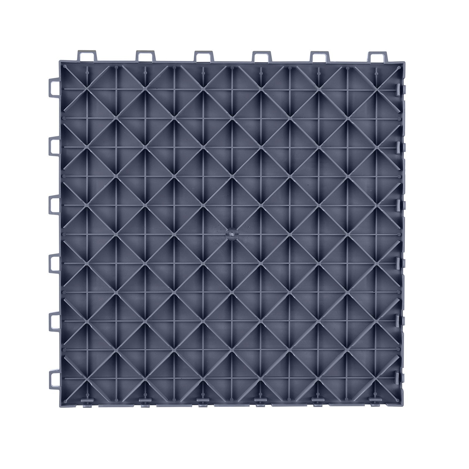 Automotive Decor: VEVOR Garage Tiles Interlocking, 12 x 12 x 0.53 inch 50 Pack Garage Floor Covering Tiles, Non-Slip Double-Sided Texture Garage Flooring Tiles, for Garages, Basements, Repair Shops, Graphite Gray