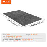 Traffic Control & Parking Tools: VEVOR Garage Floor Mat, 2.25 x 5.2 M Waterproof Protection from Water,Snow, Rain,Mud and Oil for Cars, Non-slip Heavy Duty Containment Mat with TPE Anti-Leak Backing & Easy to Clean & Cuttable