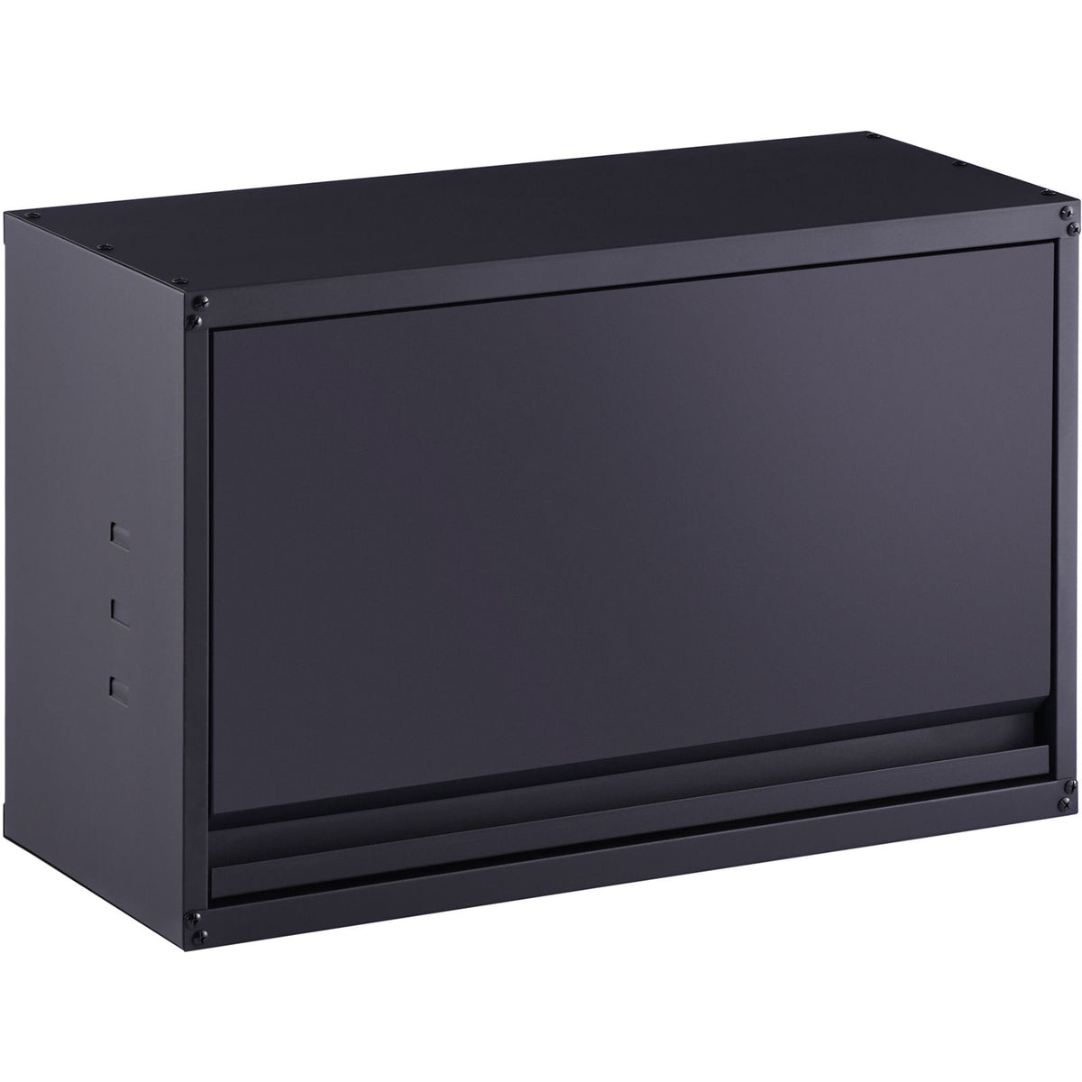 Metal Storage Cabinet, 54.4 kg Load Capacity per Shelf, 50.8 cm Tall Wall-Mounted Powder-Coating Steel Garage Cabinet with Adjustable Shelf, Press to Lock & Open Door, Perfect for Office Home Garage