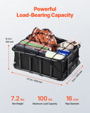 Bicycle Stands & Storage: VEVOR Rear Bike Basket Large Bicycle Basket with Cargo Net Rainproof Cover Liner