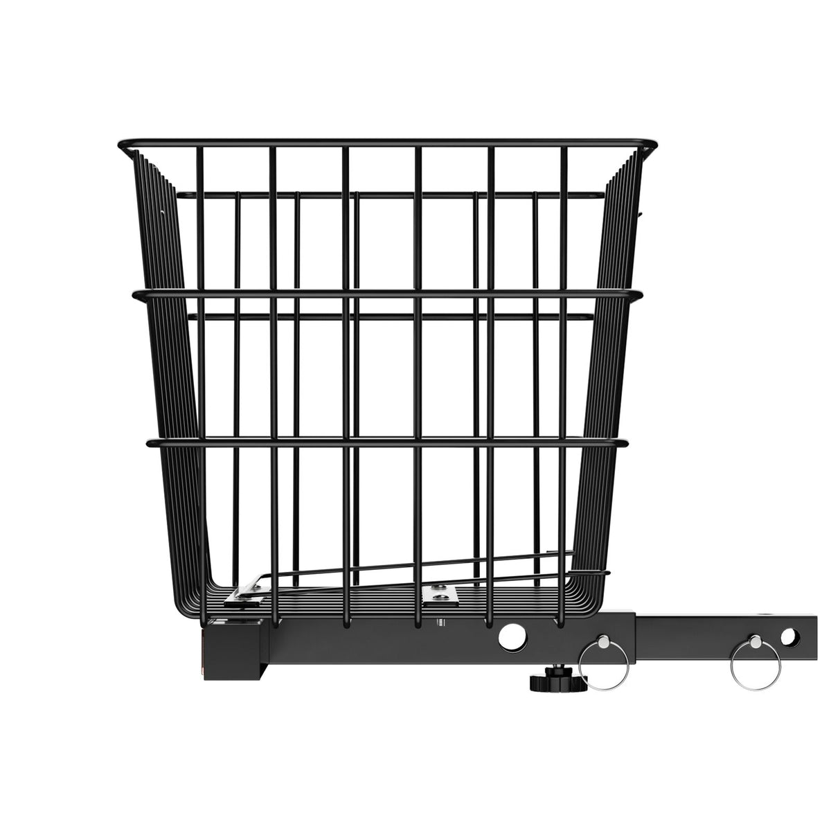 Scooter Rear Basket, Heavy Duty Metal Wire Basket with Handle, Spacious Cargo Basket, Works with 1-inch Receiver, Compatible with Most Golden, Drive & Pride Mobility Scooter