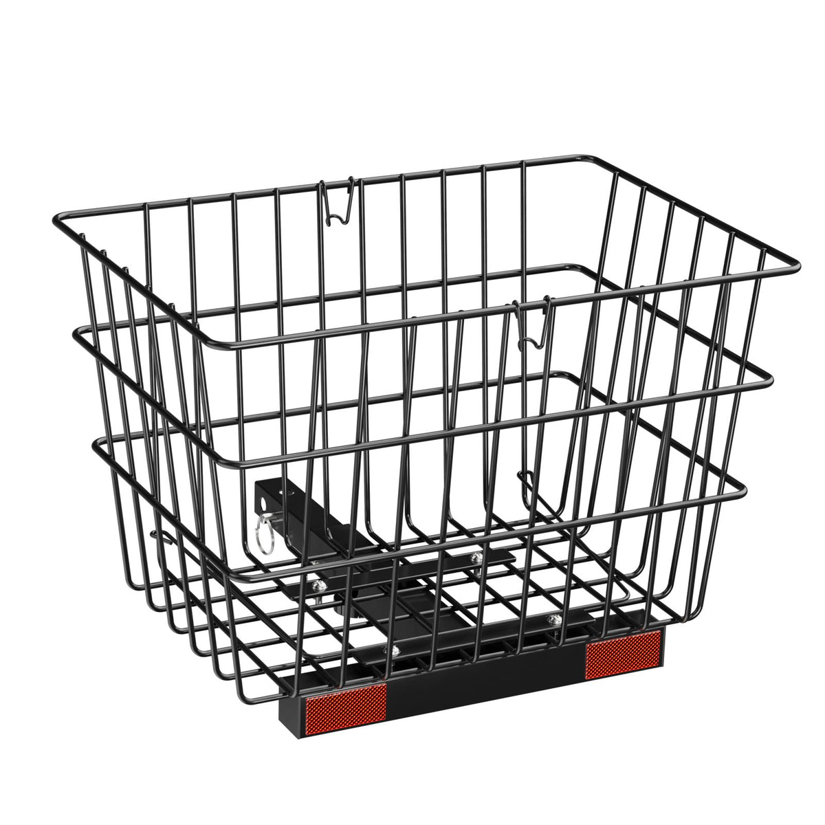 Scooter Rear Basket, Heavy Duty Metal Wire Basket with Handle, Spacious Cargo Basket, Works with 1-inch Receiver, Compatible with Most Golden, Drive & Pride Mobility Scooter
