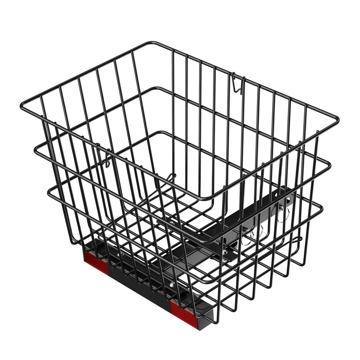 Scooter Rear Basket, Heavy Duty Metal Wire Basket with Handle, Spacious Cargo Basket, Works with 1-inch Receiver, Compatible with Most Golden, Drive & Pride Mobility Scooter