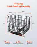 Drying Racks & Hangers: VEVOR Scooter Rear Basket, Folding Metal Wire Basket, Heavy Duty & Spacious Cargo Basket, Works with 1-inch Receiver, Compatible with Most Golden, Drive & Pride Mobility Scooter