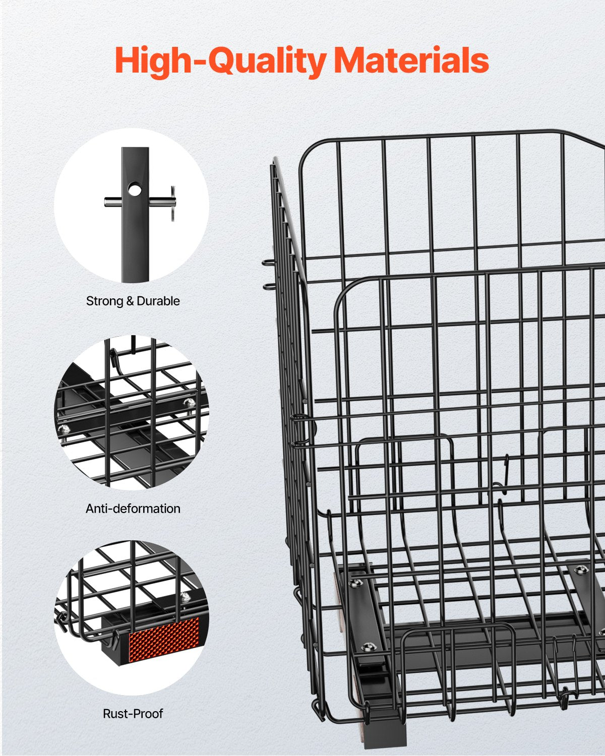 Drying Racks & Hangers: VEVOR Scooter Rear Basket, Folding Metal Wire Basket, Heavy Duty & Spacious Cargo Basket, Works with 1-inch Receiver, Compatible with Most Golden, Drive & Pride Mobility Scooter