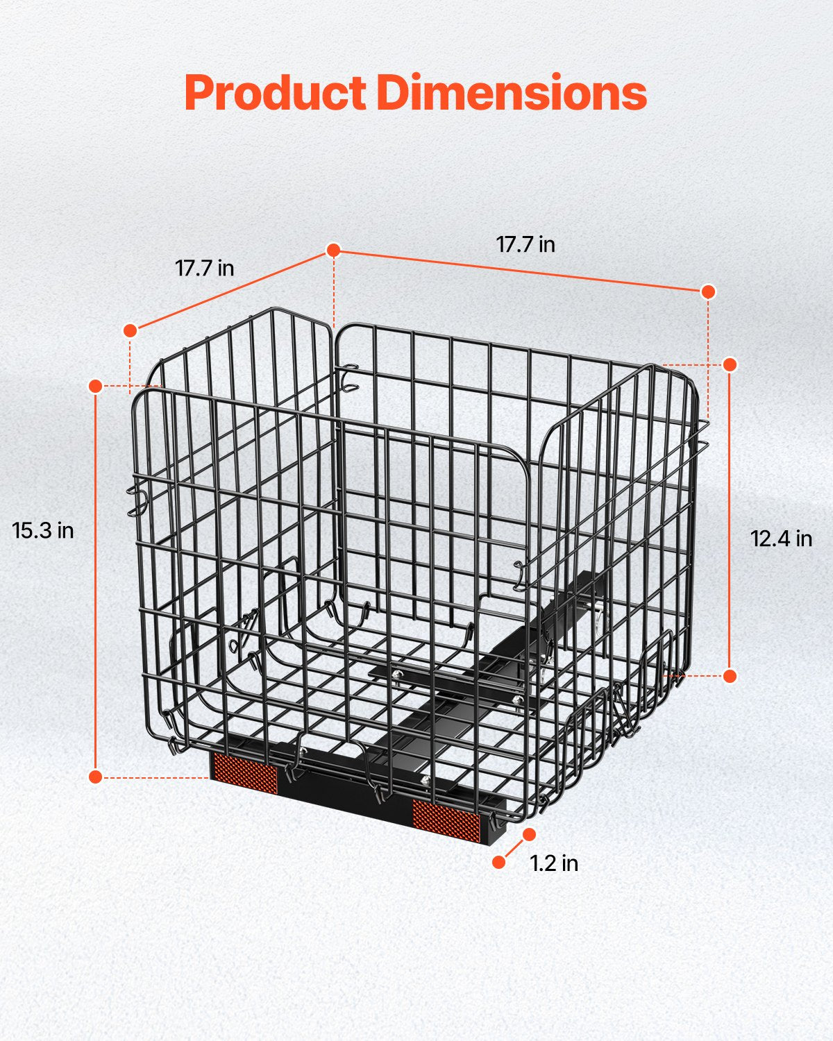 Drying Racks & Hangers: VEVOR Scooter Rear Basket, Folding Metal Wire Basket, Heavy Duty & Spacious Cargo Basket, Works with 1-inch Receiver, Compatible with Most Golden, Drive & Pride Mobility Scooter