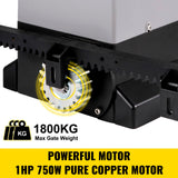 Fence & Gate Accessories: VEVOR Sliding Gate Opener Automatic Sliding Gate 1800 KG 4 Remote & APP Control