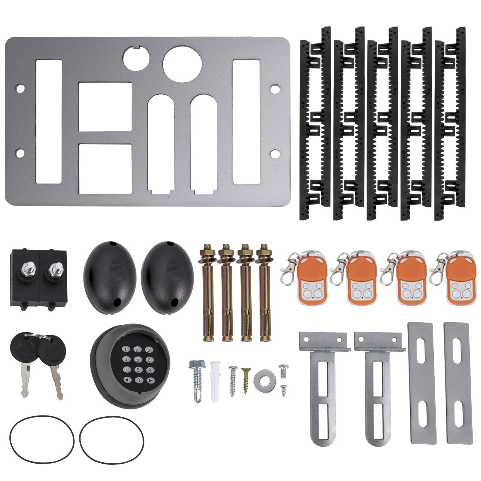 Fence & Gate Accessories: VEVOR Sliding Gate Opener Automatic Sliding Gate 1800 KG 4 Remote & APP Control