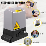 Fence & Gate Accessories: VEVOR Sliding Gate Opener Automatic Sliding Gate 1800 KG 4 Remote & APP Control