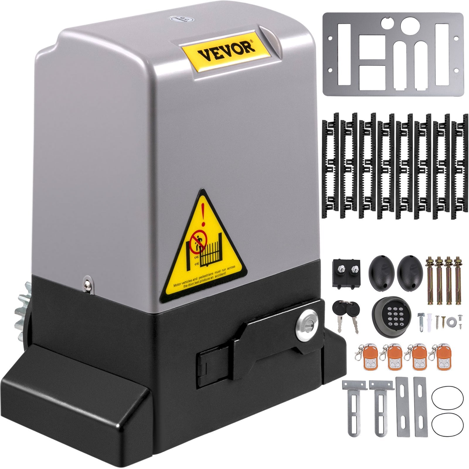 Fence & Gate Accessories: VEVOR Sliding Gate Opener Automatic Sliding Gate 1800 KG 4 Remote & APP Control