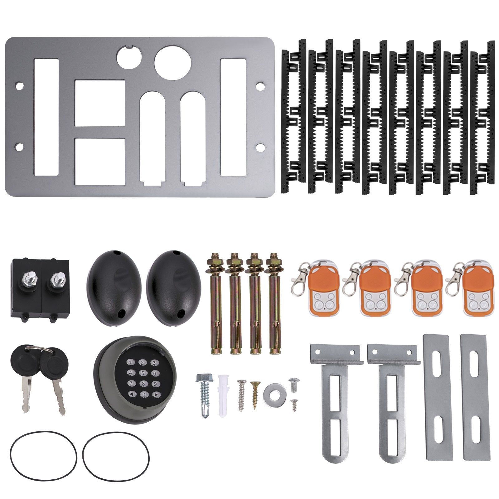 Fence & Gate Accessories: VEVOR Sliding Gate Opener Automatic Sliding Gate 1800 KG 4 Remote & APP Control