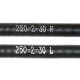 Automotive Repair & Speciality Tools: VEVOR Garage Door Torsion Springs, 16000 Cycles, Pair of 0.25 x 2 x 30inch, Garage Door Springs with Non-Slip Winding Bars, Mounting Tool and Gloves, Electrophoresis Coated, for Replacement