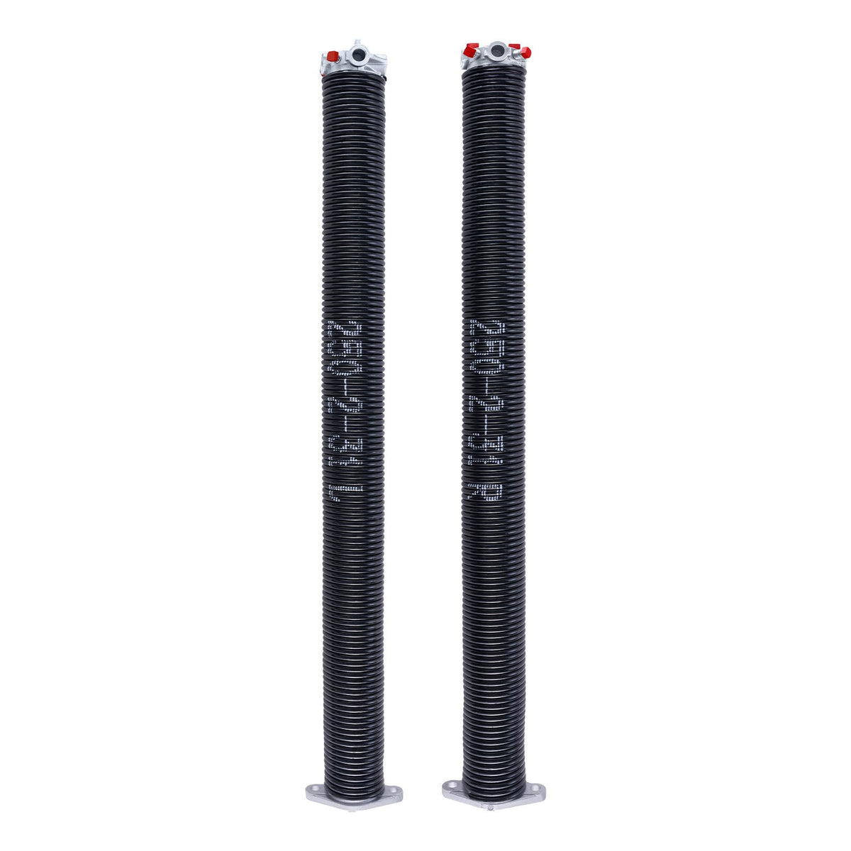 Garage Door Torsion Springs, Pair of 6.35 x 50.8 x 787 mmn, 16000 Cycles, Electrophoresis Black Coated for Replacement, Garage Door Springs with Non-Slip Winding Bars, Gloves and Mounting Wrench