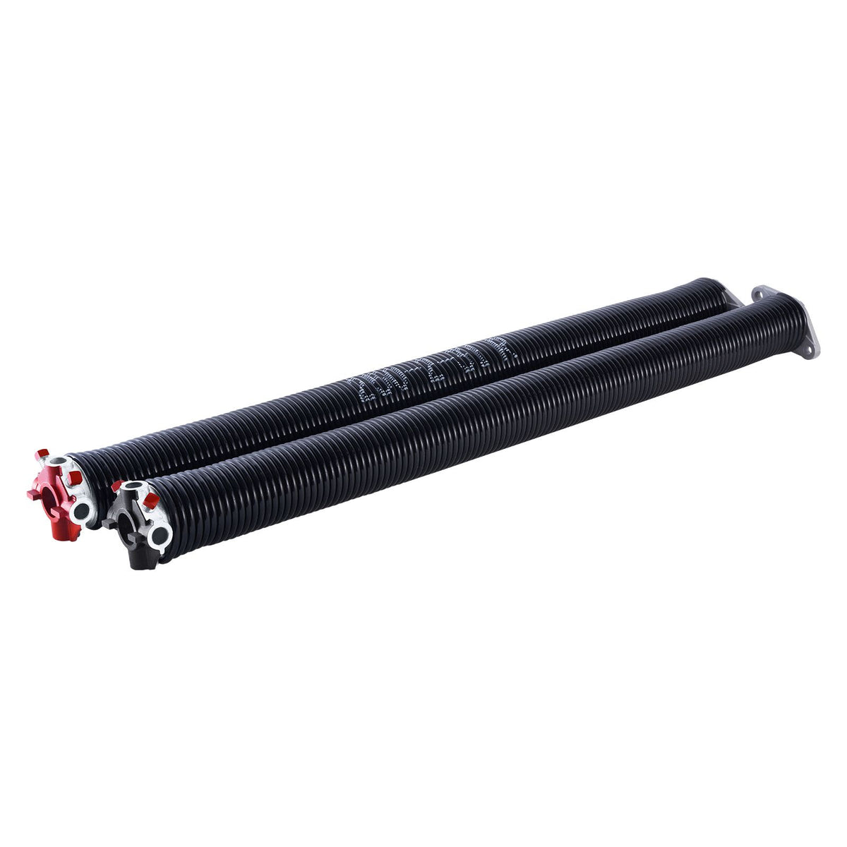 Garage Door Torsion Springs, Pair of 6.35 x 50.8 x 787 mmn, 16000 Cycles, Electrophoresis Black Coated for Replacement, Garage Door Springs with Non-Slip Winding Bars, Gloves and Mounting Wrench