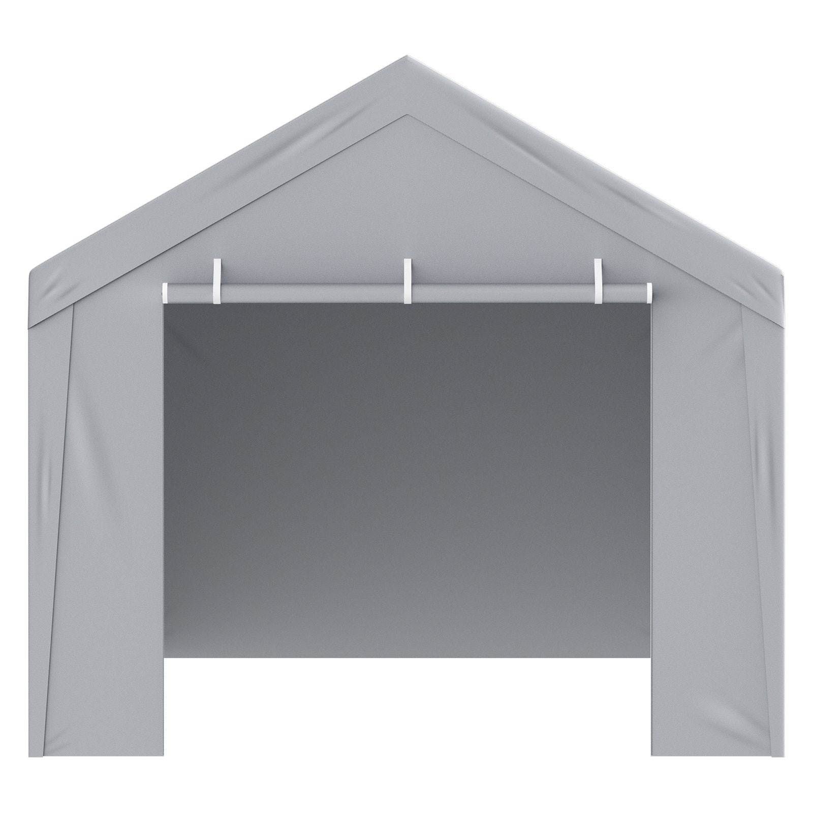 Canopies & Gazebos: VEVOR Carport Replacement Canopy Cover Top + Side Wall 10 x 20 ft, Garage Tent Shelter Tarp Heavy-Duty Waterproof & UV Protected, Easy Installation with Ball Bungees,White (Frame Not Included)