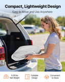 Canopies & Gazebos: VEVOR Carport Replacement Canopy, 6 x 3 m Potable Garage Tent Top Tarp, UV-Resistant & Waterproof Car Shelter Tarp, Heavy Duty Car Port Cover with Ball Buggees, Grey, Frame Not Included