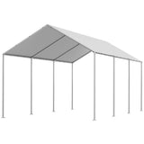 Canopies & Gazebos: VEVOR Carport Replacement Canopy, 6 x 3 m Potable Garage Tent Top Tarp, UV-Resistant & Waterproof Car Shelter Tarp, Heavy Duty Car Port Cover with Ball Buggees, Grey, Frame Not Included