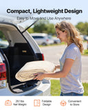 Canopies & Gazebos: VEVOR Carport Replacement Canopy, 6 x 3 m Potable Garage Tent Top Tarp with Sidewalls, UV-Resistant & Waterproof, Heavy Duty Car Shelter Tarp with Ball Buggees, Beige, Frame Not Included