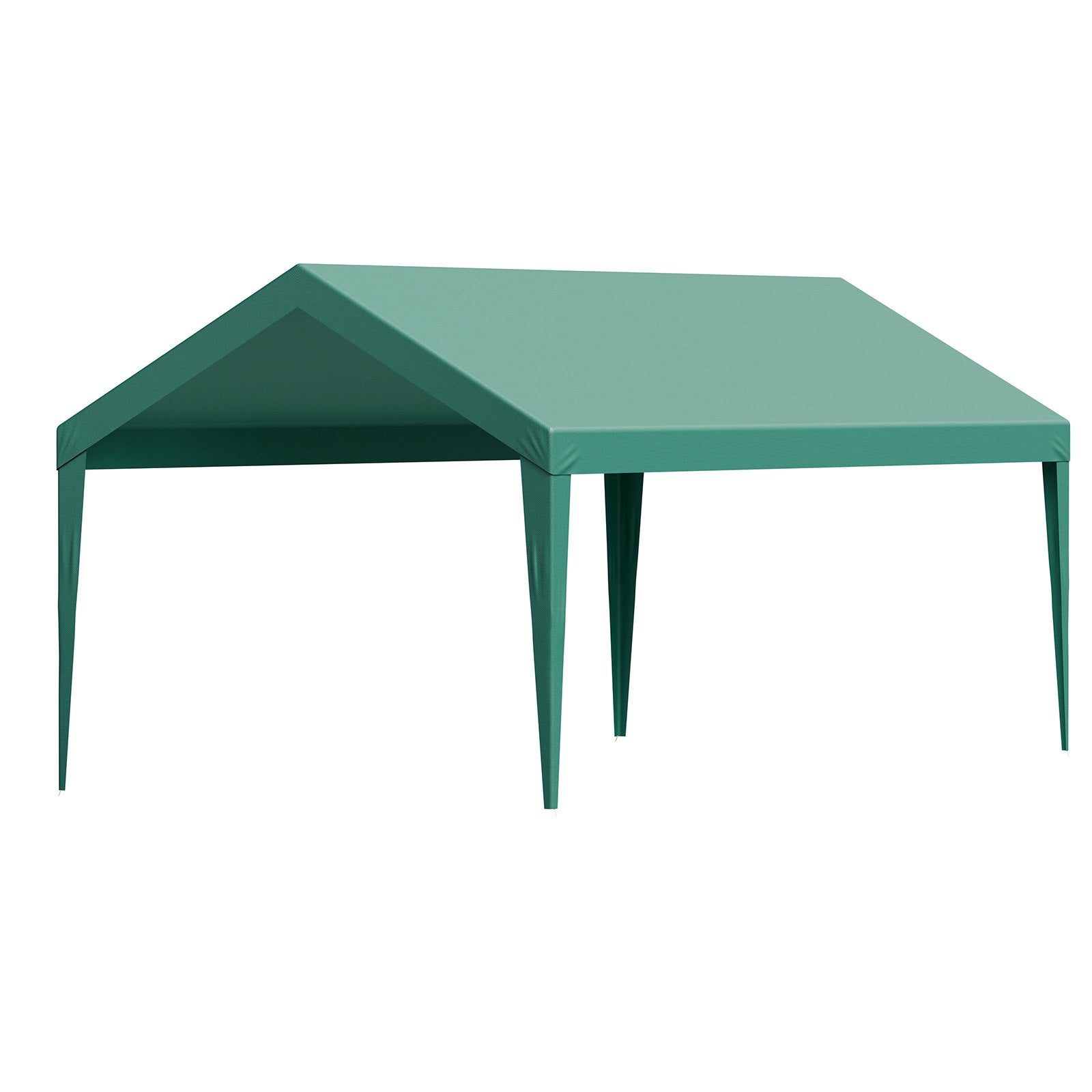 Canopies & Gazebos: VEVOR Carport Replacement Canopy, 6 x 3 m Potable Garage Tent Top Tarp, UV-Resistant & Waterproof Car Shelter Tarp, Heavy Duty Car Port Cover with Ball Buggees, Dark Green, Frame Not Included