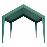 Canopies & Gazebos: VEVOR Carport Replacement Canopy, 6 x 3 m Potable Garage Tent Top Tarp, UV-Resistant & Waterproof Car Shelter Tarp, Heavy Duty Car Port Cover with Ball Buggees, Dark Green, Frame Not Included