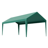 Canopies & Gazebos: VEVOR Carport Replacement Canopy, 6 x 3 m Potable Garage Tent Top Tarp, UV-Resistant & Waterproof Car Shelter Tarp, Heavy Duty Car Port Cover with Ball Buggees, Dark Green, Frame Not Included